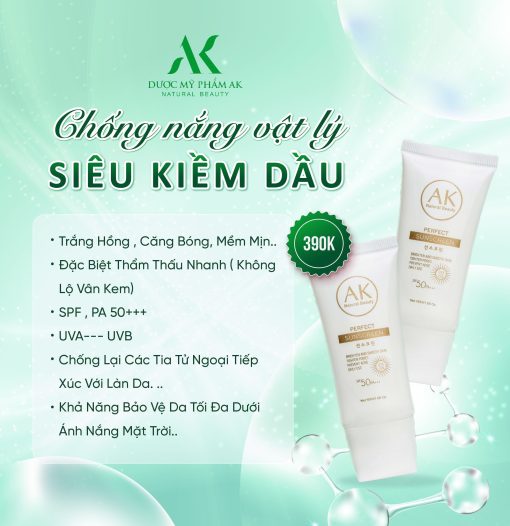 Kem chống nắng vật lý siêu kiềm dầu