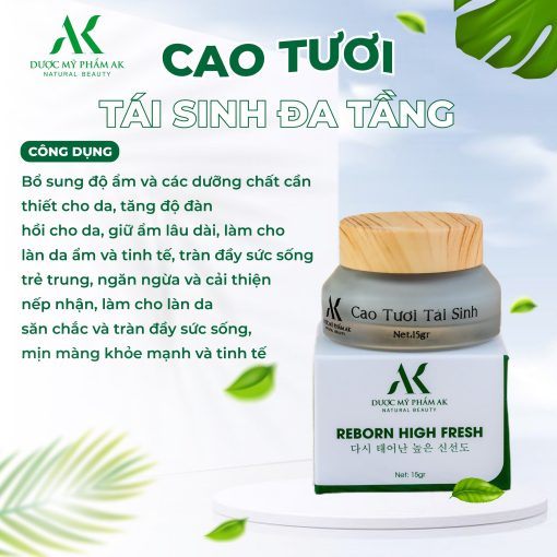 Cao tươi tái sinh AK